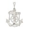 Sterling Silver Mariners Cross Pendant Charm Jewelry 55mm x 34mm